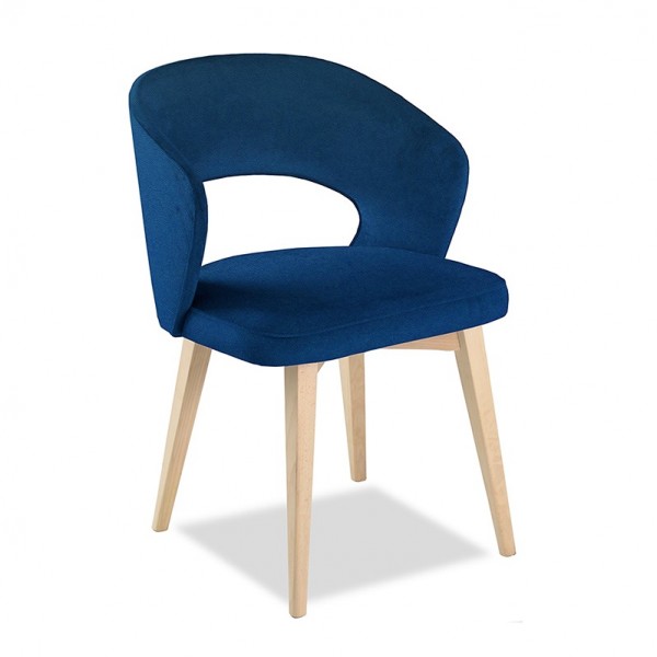 Mahor Beechwood Contemporary Modern Commercial Hospitality Restaurant Indoor Custom Upholstered Dining Arm Chair